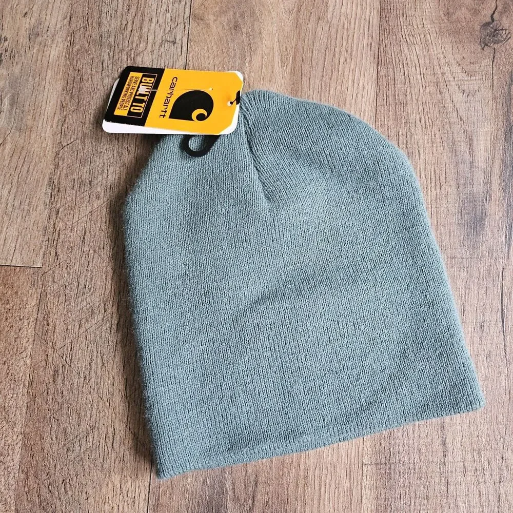 Carhartt Knit Beanie Hat Sage Green NWT One Size Gorpcore Skater Workwear Warm